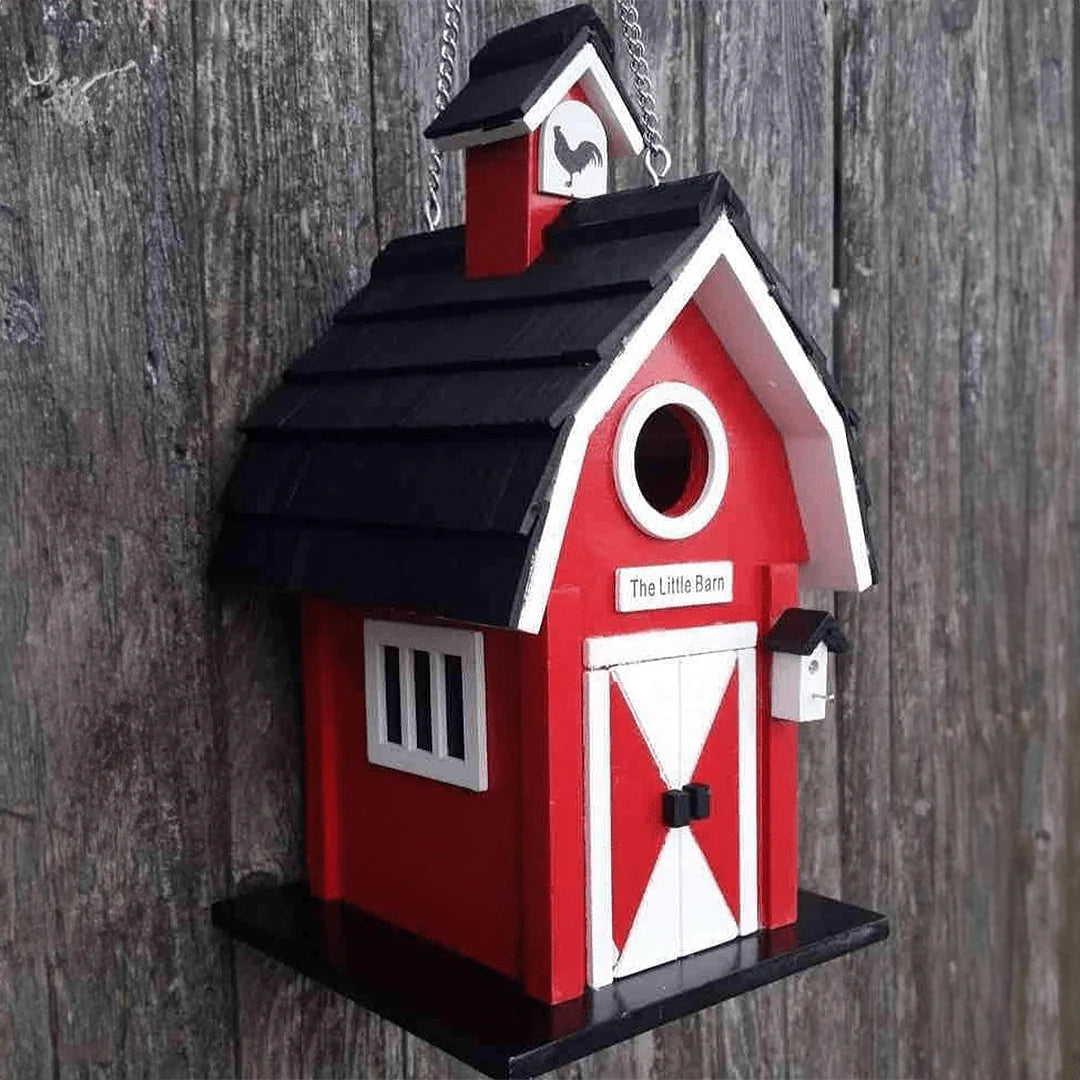 The Little Barn Birdhouse - Red